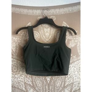 Adanola Ultimate Square Neck Bra in Dark Green